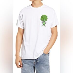 Coney Island Picnic Veggies Buddies Cotton Mens Graphic Print Tee T-Shirt Small